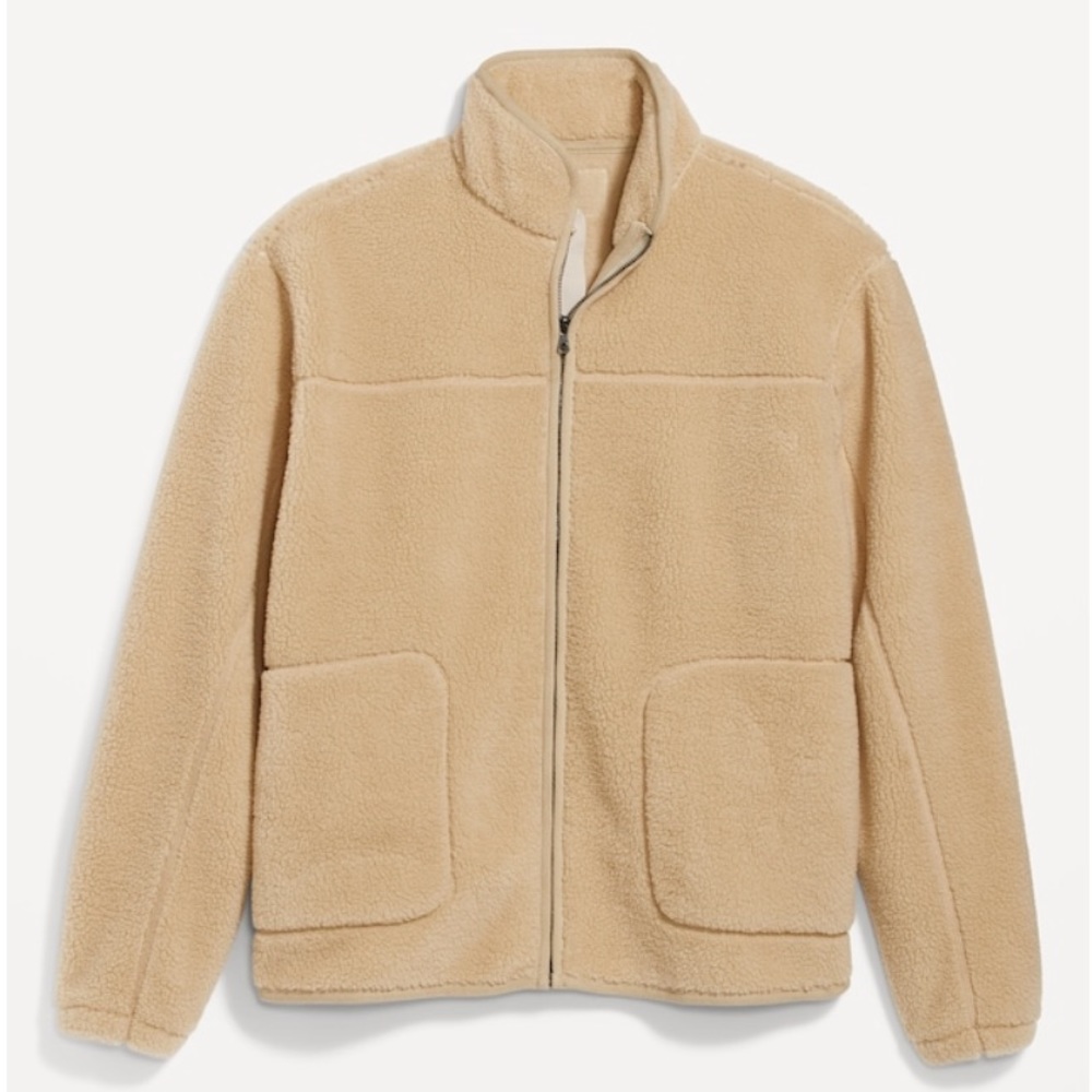 🆕[on] Sherpa fleece full zip jacket